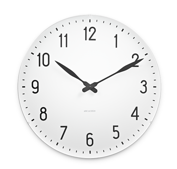 Station Wall Clock Ø48 cm White/Black