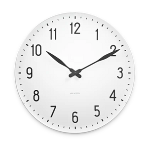 Station Wall Clock Ø48 cm White/Black