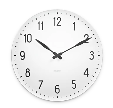 Station Wall Clock Ø48 cm White/Black