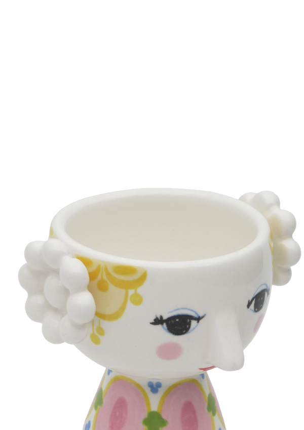 Eva Tealight holder Ø6.5 cm yellow/lavender 2 pcs.