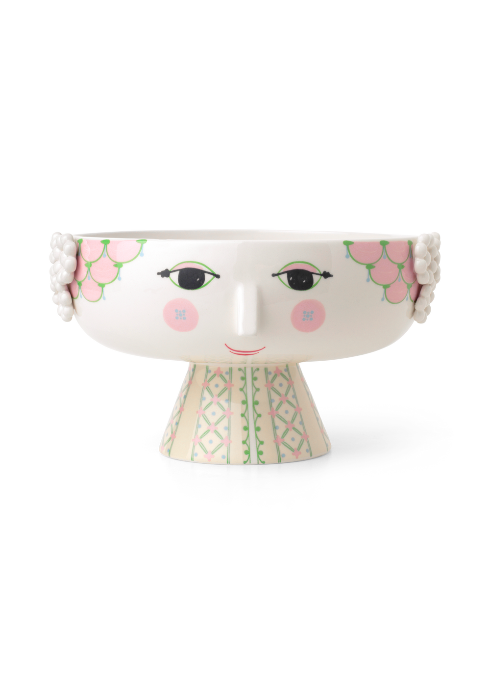 Eva Bowl on stand Ø24 cm soft pink