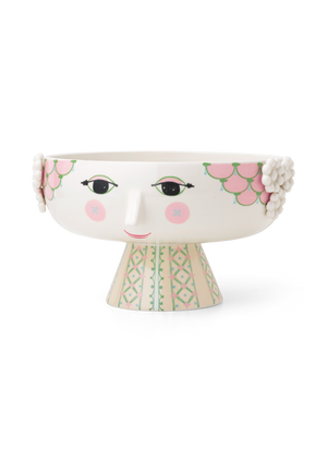 Eva Bowl on stand Ø24 cm soft pink