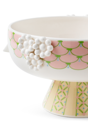 Eva Bowl on stand Ø24 cm soft pink
