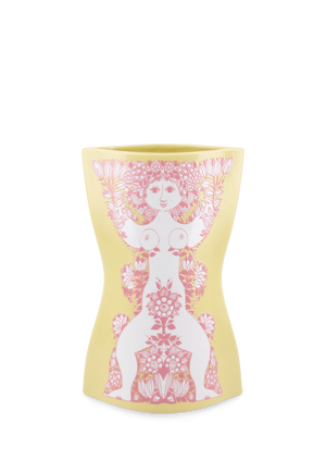 Nina Vase H22 cm yellow/pink