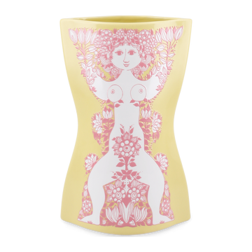 Nina Vase H22 cm yellow/pink
