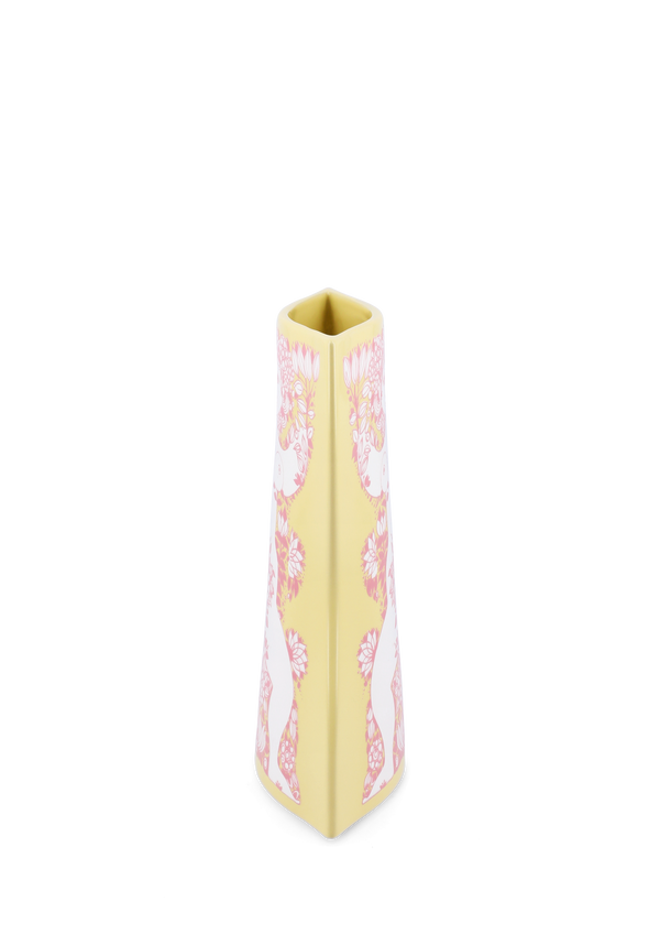 Nina Vase H22 cm yellow/pink