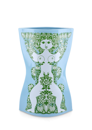 Nina Vase H28.5 cm light blue/green