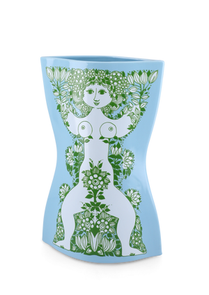 Nina Vase H28.5 cm light blue/green