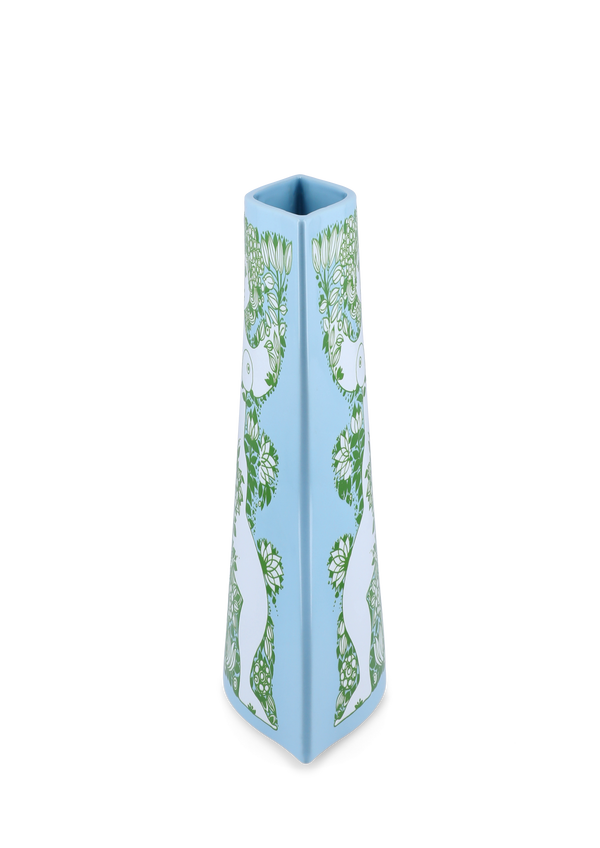 Nina Vase H28.5 cm light blue/green