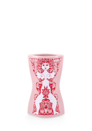 Nina Vase H16.5 cm pink/red
