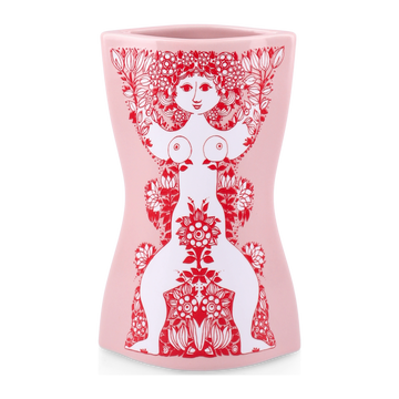 Nina Vase H16.5 cm pink/red