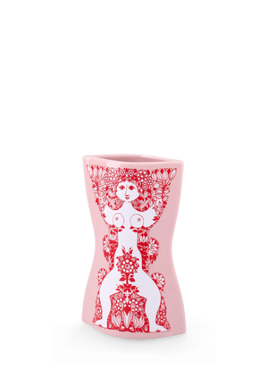 Nina Vase H16.5 cm pink/red