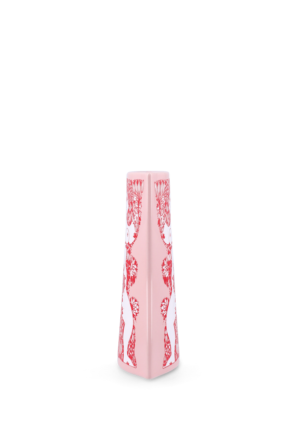 Nina Vase H16.5 cm pink/red