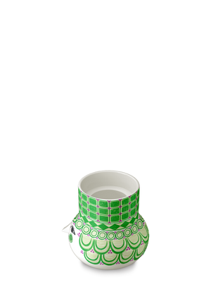 Olga Block candle holder H12 green
