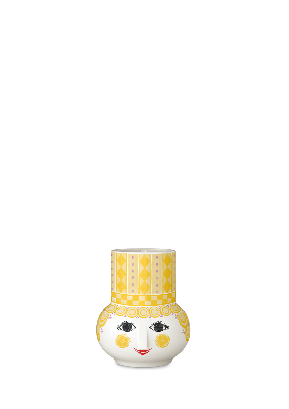 Olga Candle holder H9 cm yellow