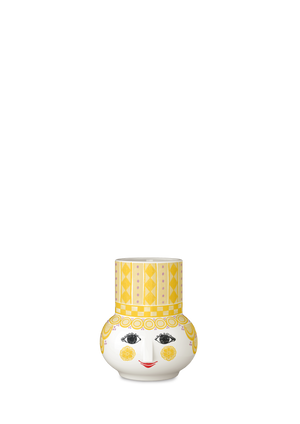 Olga Candle holder H9 cm yellow