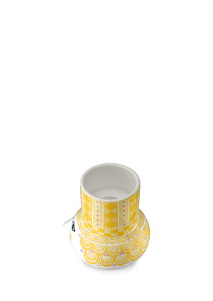 Olga Candle holder H9 cm yellow