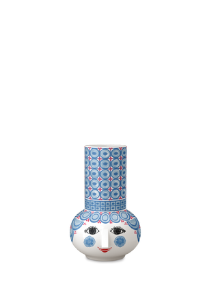 Olga Candle holder H14 cm light blue
