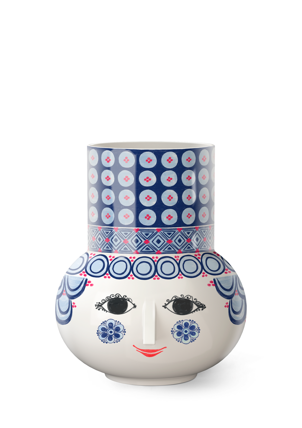 Olga Vase H20 cm blue