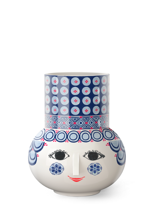 Olga Vase H20 cm blue