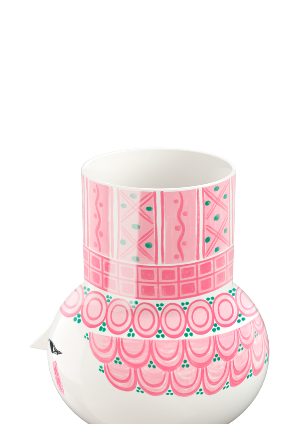 Olga Vase H15 cm pink