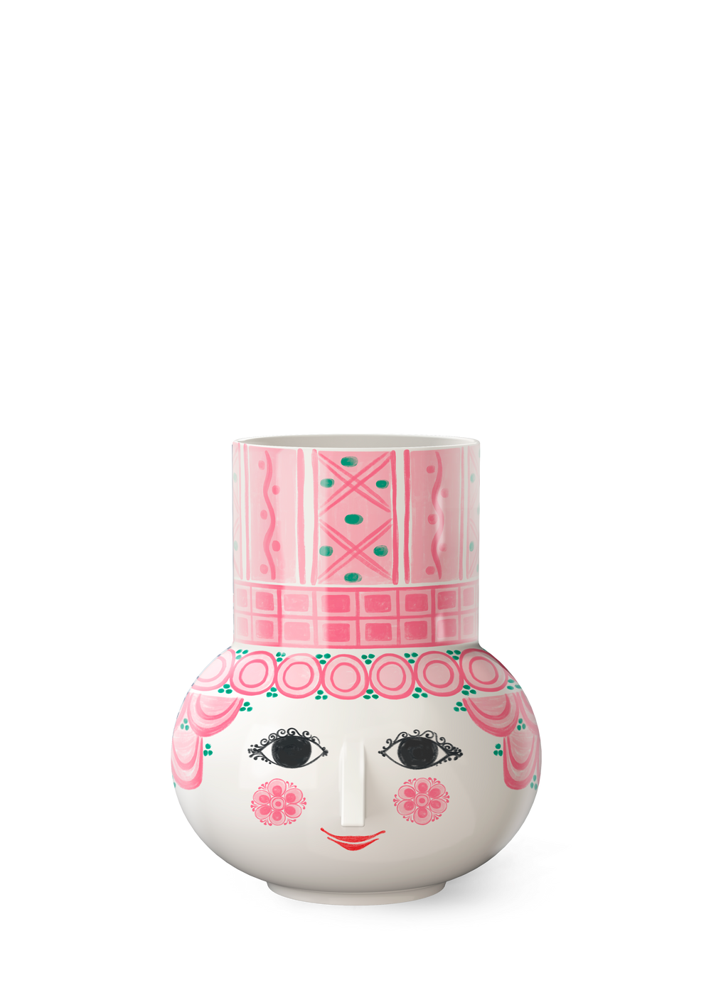 Olga Vase H15 cm pink