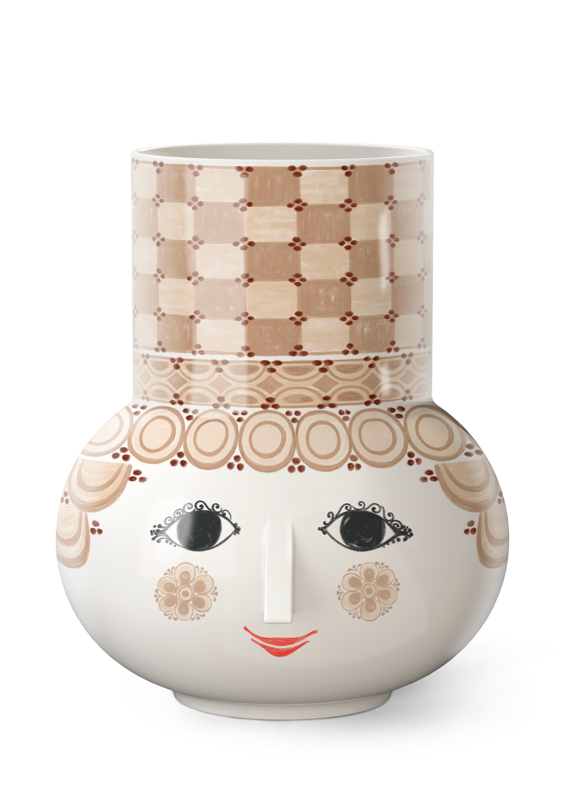 Bjørn Wiinblad – Olga Vase H35 cm sand