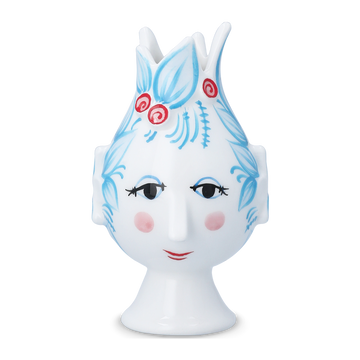 Titania Candle holder H11.5 cm light blue