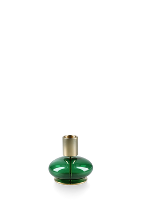 Bubble Candle holder H8 cm green