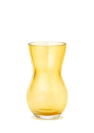 Calabas Vase H16 cm amber