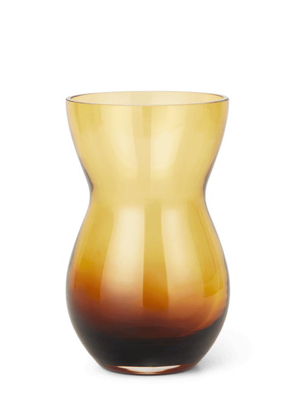 Calabas Duo Vase H21 cm burgundy/amber
