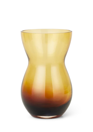 Calabas Duo Vase H21 cm burgundy/amber