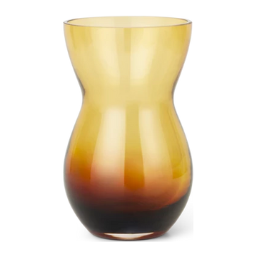Calabas Duo Vase H21 cm burgundy/amber