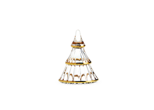 Fairytales Christmas tree small clear with gold