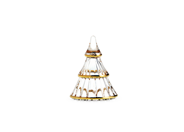 Fairytales Christmas tree small clear with gold