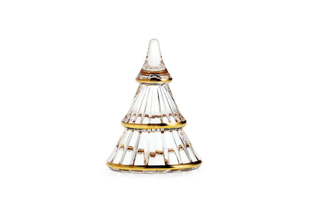 Fairytales Christmas tree medium clear with gold