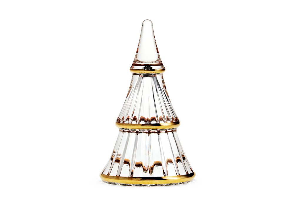 Fairytales Christmas tree large clear with gold