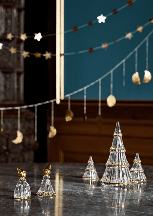 Fairytales Christmas tree xlarge clear with gold