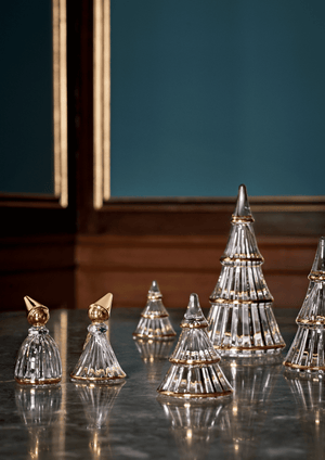 Fairytales Christmas tree xlarge clear with gold