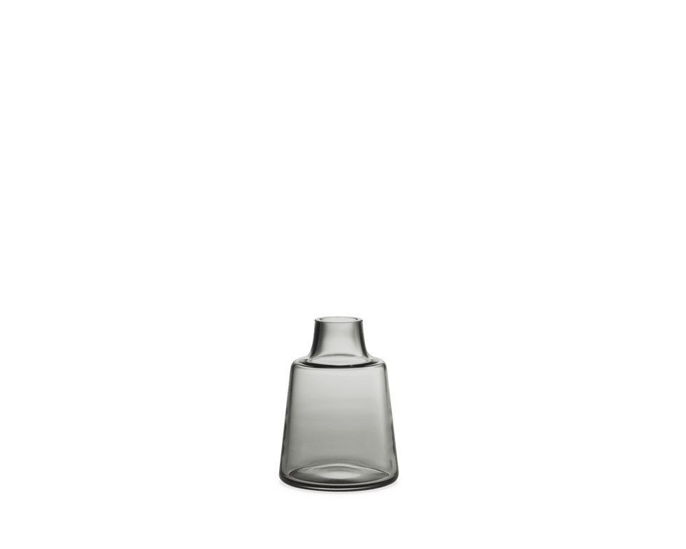 Flora Vase short neck H12 cm smoke