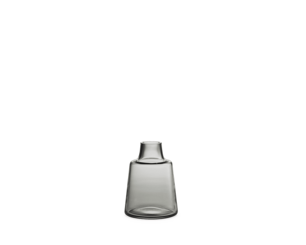 Flora Vase short neck H12 cm smoke