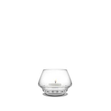 Flow Tealight holder Ø10 cm clear
