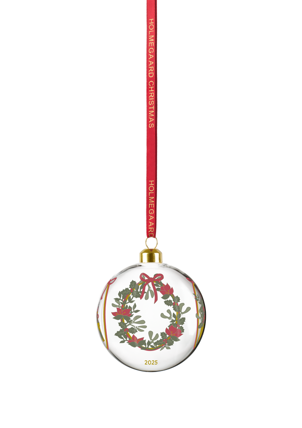 Holmegaard Christmas Annual Christmas Bauble 2025 clear