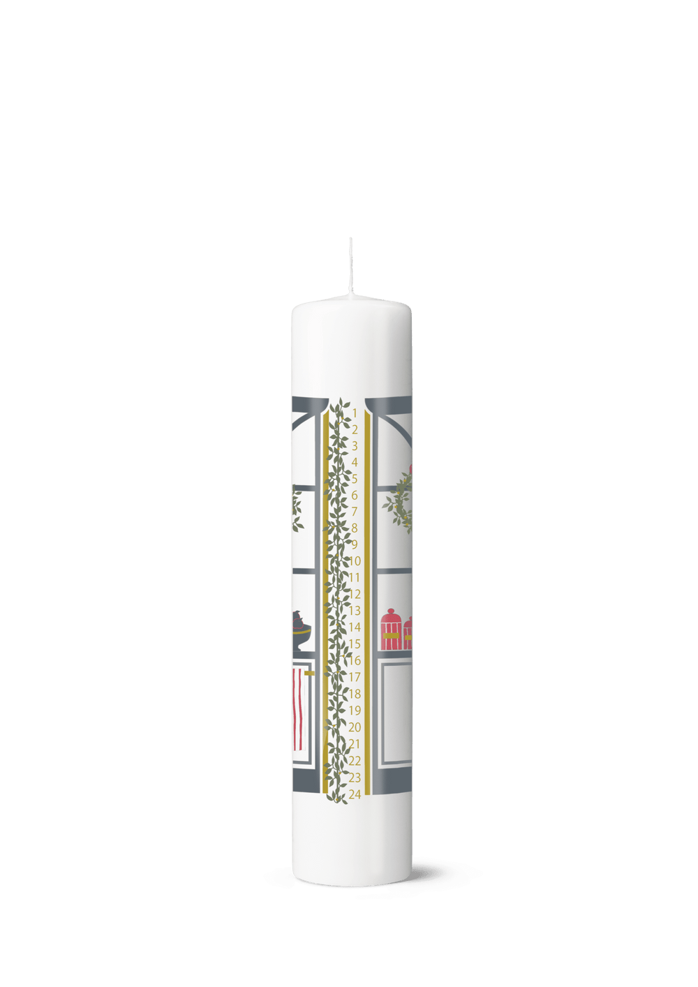 Holmegaard Christmas Advent Candle 2024 Ø5 cm multi