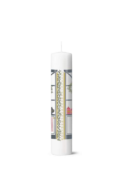 Holmegaard Christmas Advent Candle 2024 Ø5 cm multi