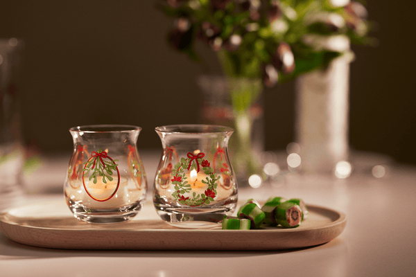 Holmegaard Christmas Tea light holder 2025 H7.5 multi 2 pcs.