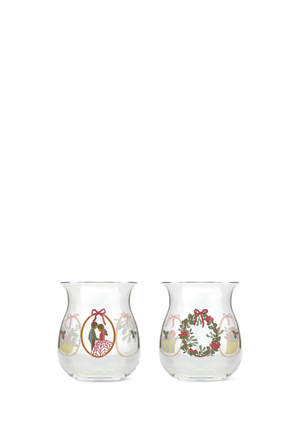 Holmegaard Christmas Tea light holder 2025 H7.5 multi 2 pcs.