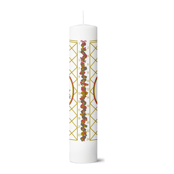 Holmegaard Christmas Advent Candle 2025 Ø5 cm multi