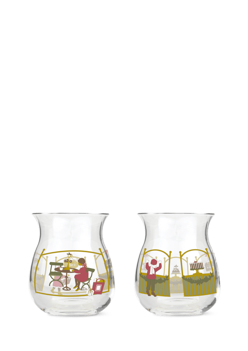 Holmegaard Christmas Tea light holder 2023 H7.5 multi 2 pcs.