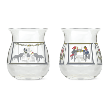 Holmegaard Christmas Tea light holder 2024 H7.5 multi 2 pcs.